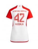 Bayern Munich Jamal Musiala #42 Domácí Dres pro Dámské 2023-24 Krátký Rukáv